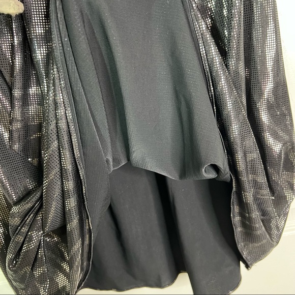 Express Metallic Strapless Zebra Print Sparkly Cocktail Party Mini Dress Size M - Picture 7 of 11